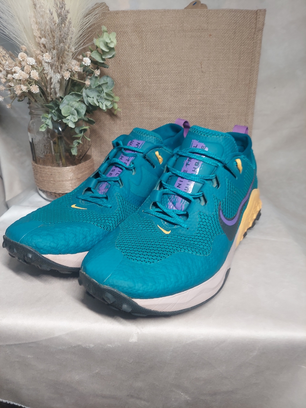 Men's Nike Wildhorse 7 Trail Running Shoes Mystic Teal Size 14
